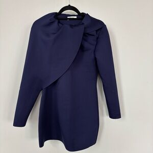 COS Asymmetric Mini Wrap Dress Size S